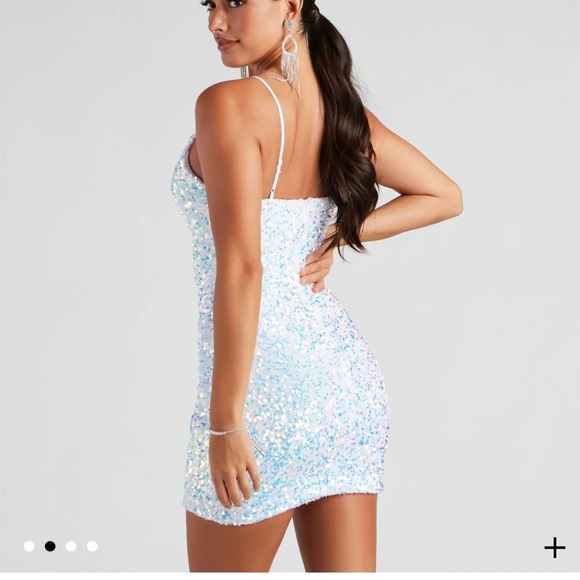 Sparkly sequin mini dress - Picture 2 of 4